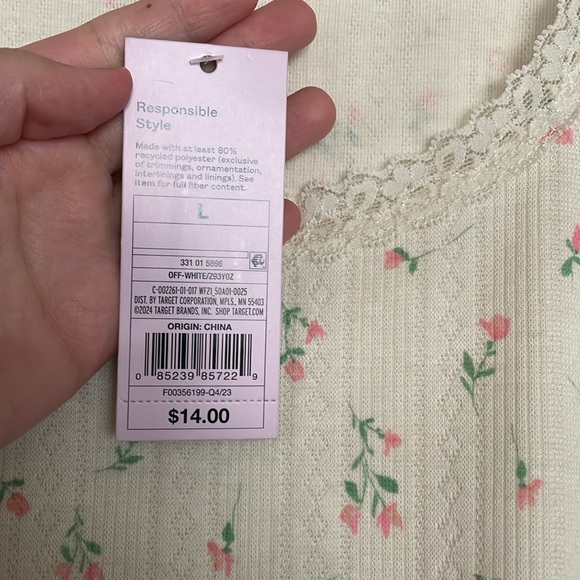🟠 NWT Wild Fable Floral Laces Top - Picture 3 of 5